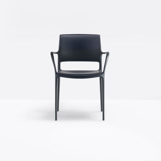 Pedrali Ara 315 outdoor design chair with armrests Pedrali Anthracite grey GA - Buy now on ShopDecor - Discover the best products by PEDRALI design