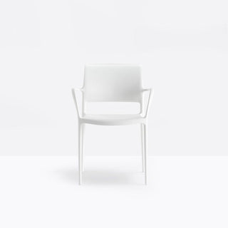 Pedrali Ara 315 outdoor design chair with armrests White - Buy now on ShopDecor - Discover the best products by PEDRALI design