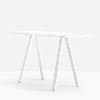 Pedrali Arki-table outdoor 78.7x31.1 inch in white solid laminate - Buy now on ShopDecor - Discover the best products by PEDRALI design