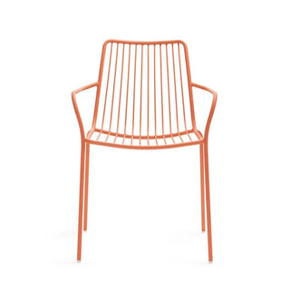 Pedrali Nolita 3656 garden armchair with armrests and high backrest Pedrali Orange AR500E - Buy now on ShopDecor - Discover the best products by PEDRALI design