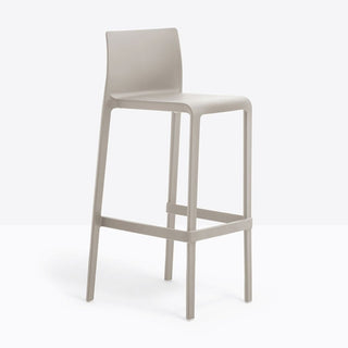 Pedrali Volt 678 stool for outdoor use with seat H.29 59/64 inch Pedrali Beige BE200E - Buy now on ShopDecor - Discover the best products by PEDRALI design