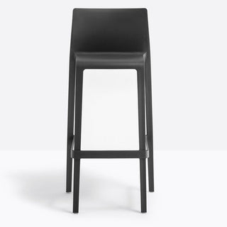 Pedrali Volt 678 stool for outdoor use with seat H.29 59/64 inch Black - Buy now on ShopDecor - Discover the best products by PEDRALI design
